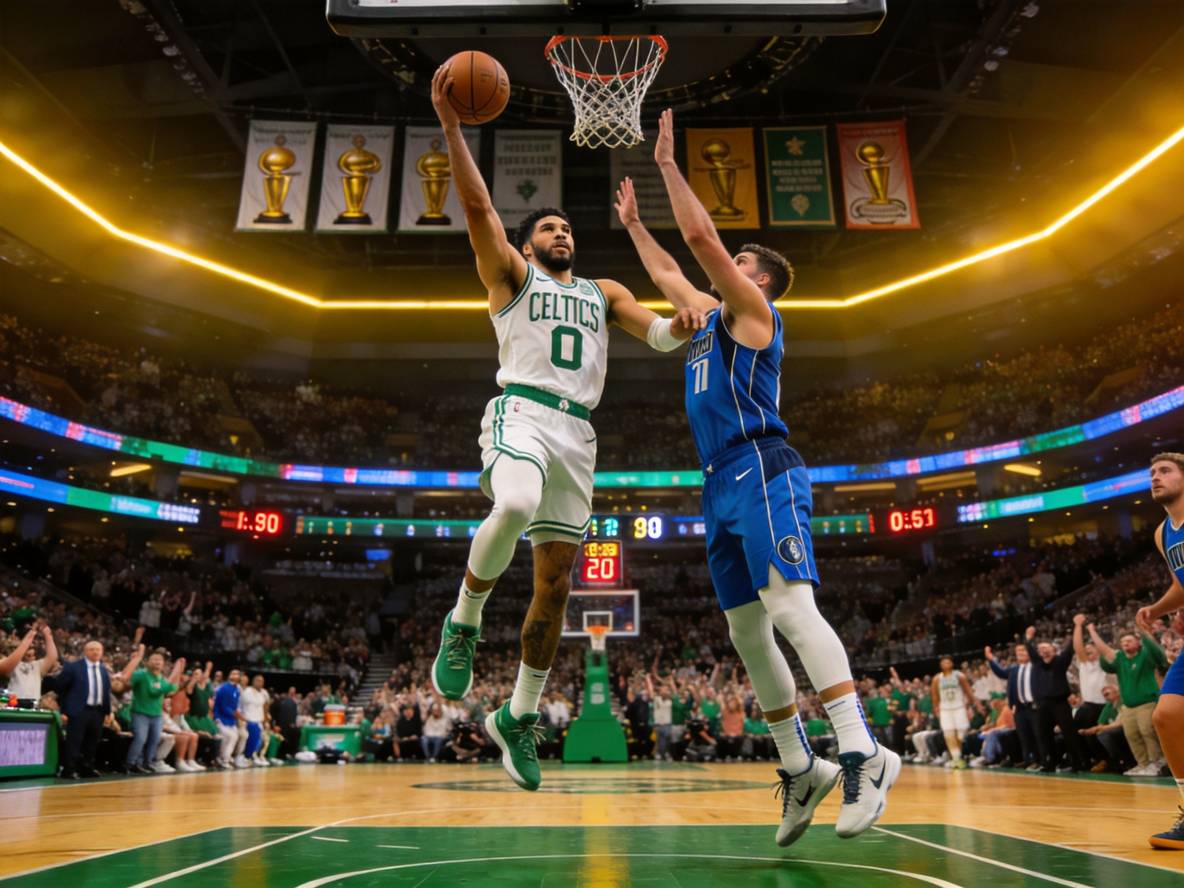 NBA总决赛凯尔特人对阵独行侠比赛配图